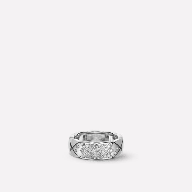 CRUSH SMALL RING SILVER DIAMOND