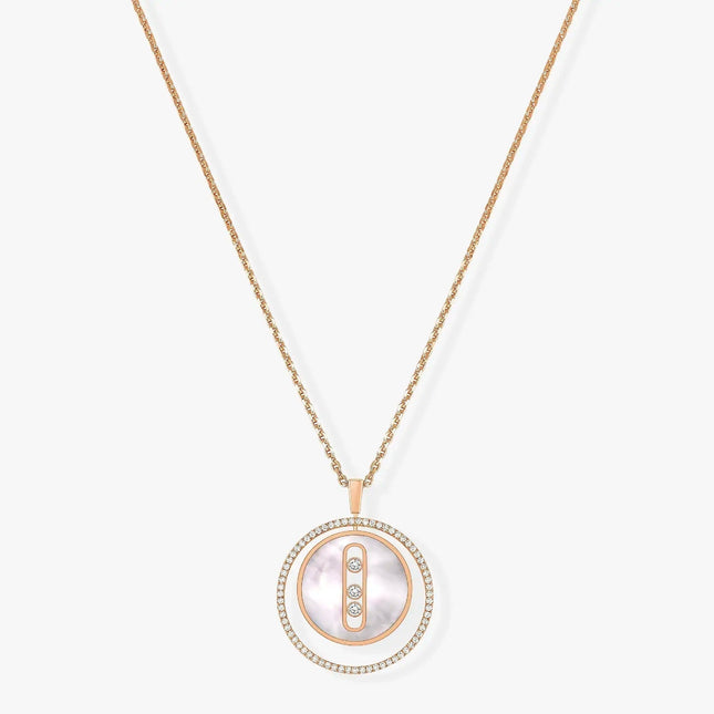 LUCKY MOVE MM NACRE BLANCHE DIAMOND NECKLACE