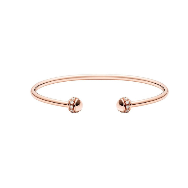 POSSEISSION DIAMOND SMALL PINK GOLD OPEN BRACELET