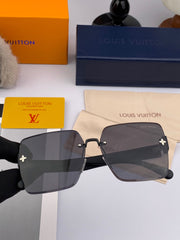 SQUARE SUNGLASSES L5970 IN BLACK ACETATE