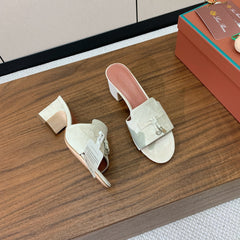 LP HIGH HEELS 25S IN STONE GRAY SUEDE