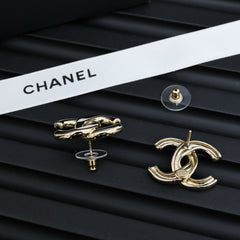 CC 25S DOUBLE C IN METAL EARRINGS