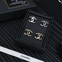 CC 25S DOUBLE C IN METAL EARRINGS