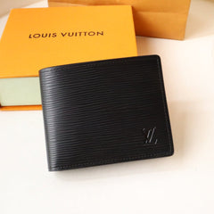 LV 25S SLENDER WALLET 11 IN BLACK EPI CALFSKIN