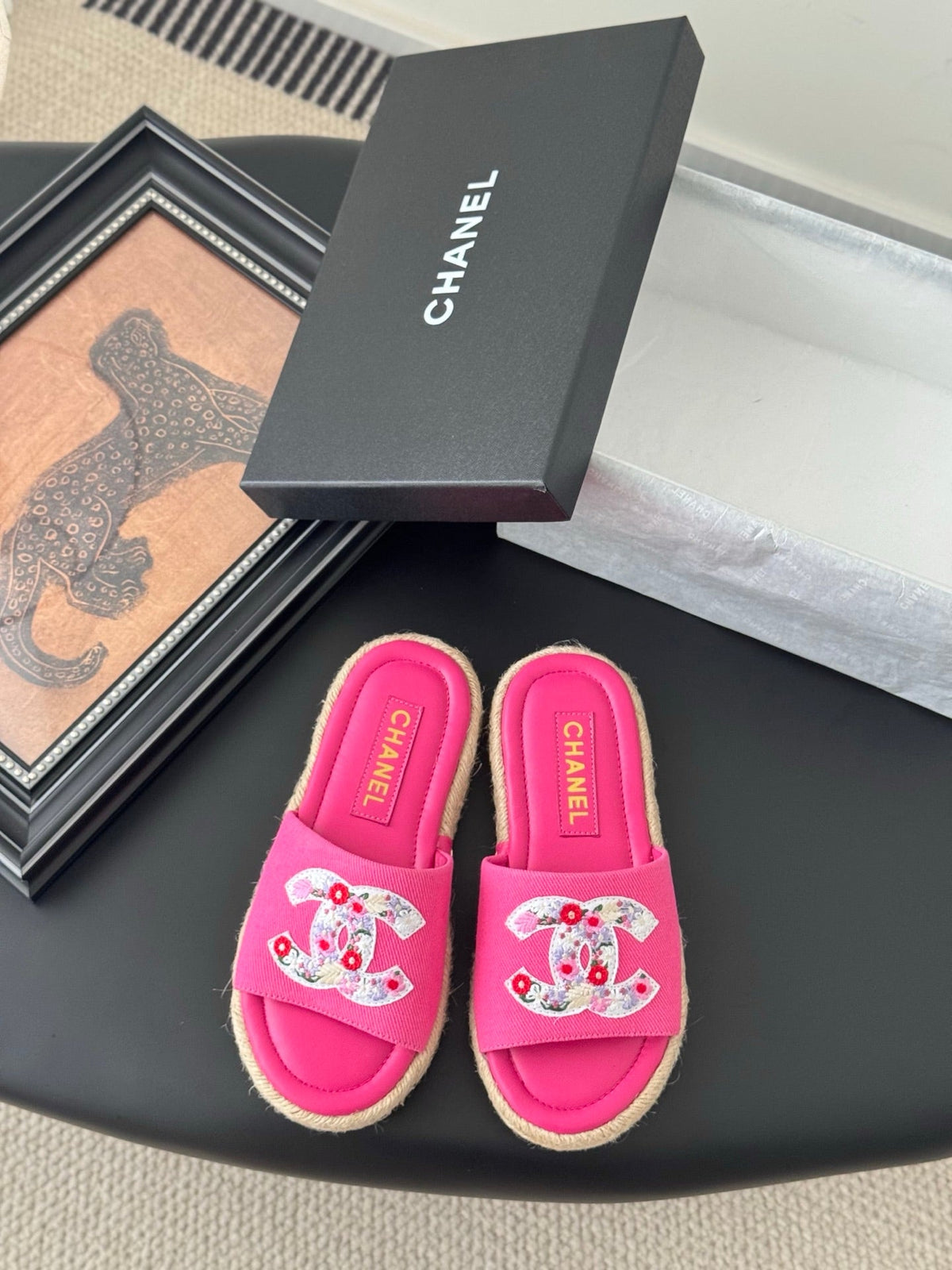 SLIPPERS IN PINK SHEEPSKIN MIX FABRIC AND STRAPS BASE