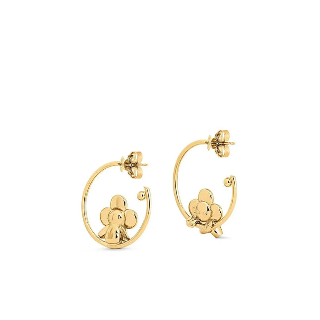 LV VIENVIEN GOLD HOOP EARRINGS