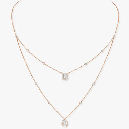 MY TWIN 2 ROW DIAMOND NECKLACE