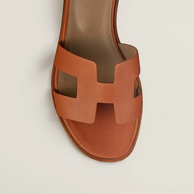 SANTORINI SANDAL CARAMEL CALFSKIN