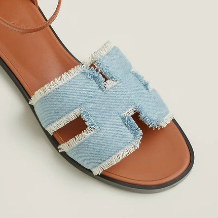 SANTORINI SANDAL BLEU CLAIR