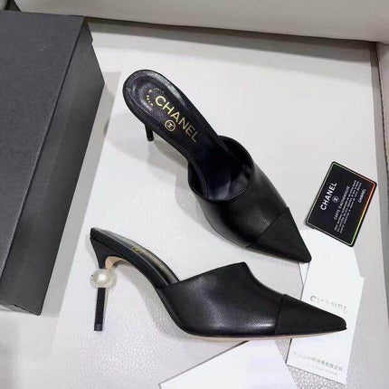 High Heels Black Lambskin