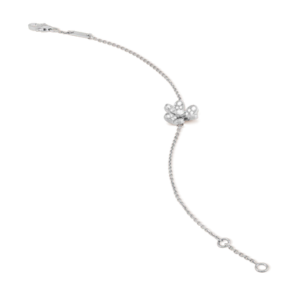 FRIVOLE SILVER FLOWER DIAMOND BRACELET