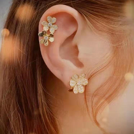 FRIVOLE GOLD FLOWER EARRINGS