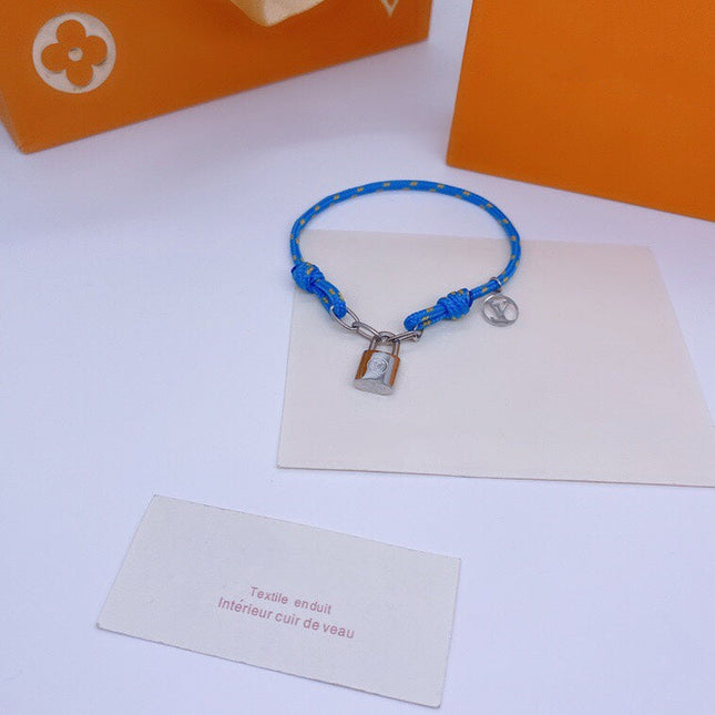 LV LOCK SILVER BRACELET