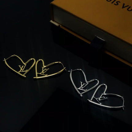 LV LOGO LOVE EARRINGS