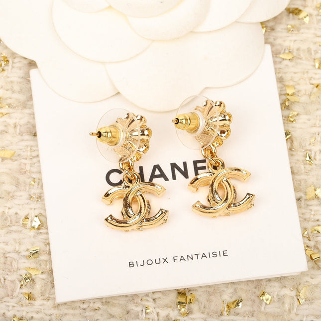 SUNFLOWER CC GOLD MUTIL DIAMONDS DROP EARRINGS