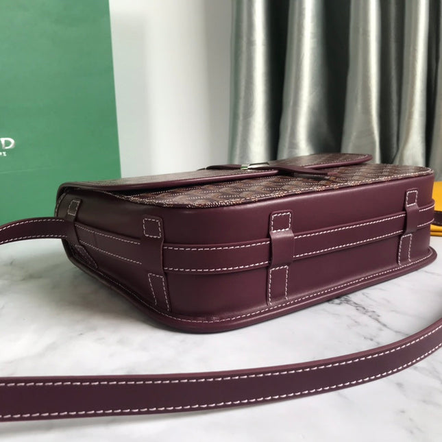 BELVEDERE MM BAG 28CM BURGUNDY CANVAS