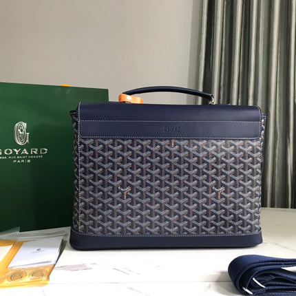 GOYARD CITADIN BAG 38CM NAVY BLUE CANVAS