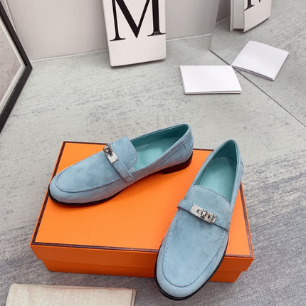 Destin Loafer Suede Light Blue