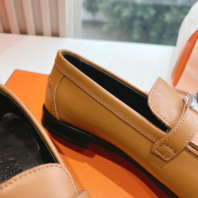 Destin Loafer Brown Goatskin with Fringe Detail