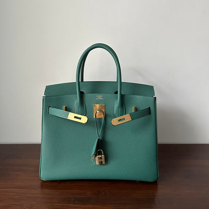 HM BIRKIN 30CM MALACHITE TOGO LEATHER GOLD HARDWARE