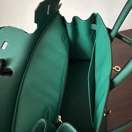 HM BIRKIN 30CM MALACHITE TOGO LEATHER GOLD HARDWARE