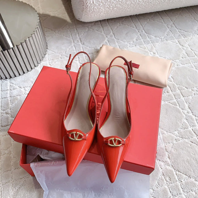 Vlogo Slingback Pump 65MM Shiny Red