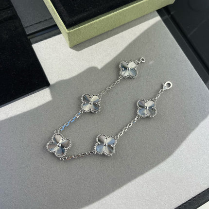 CLOVER SILVER 5 MOTIFS BRACELET